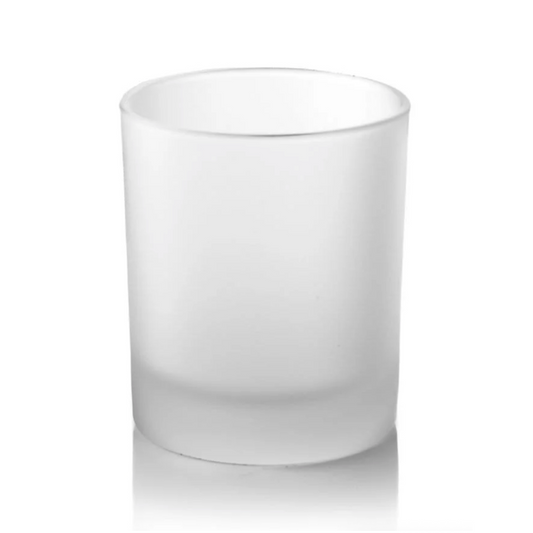 Candle Jar - Frosted Classic Italian Glass 30cl