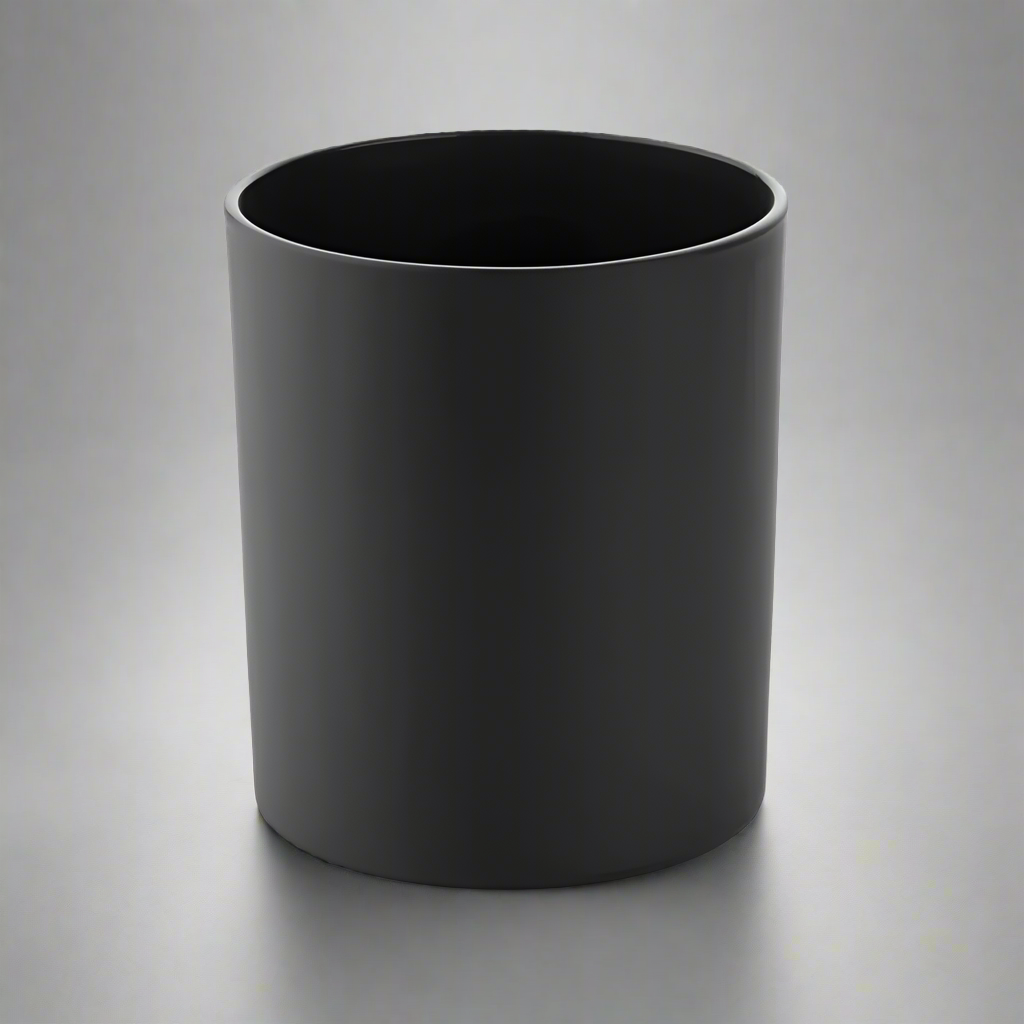 Candle Jar - Matt Black Classic Italian Glass 30cl