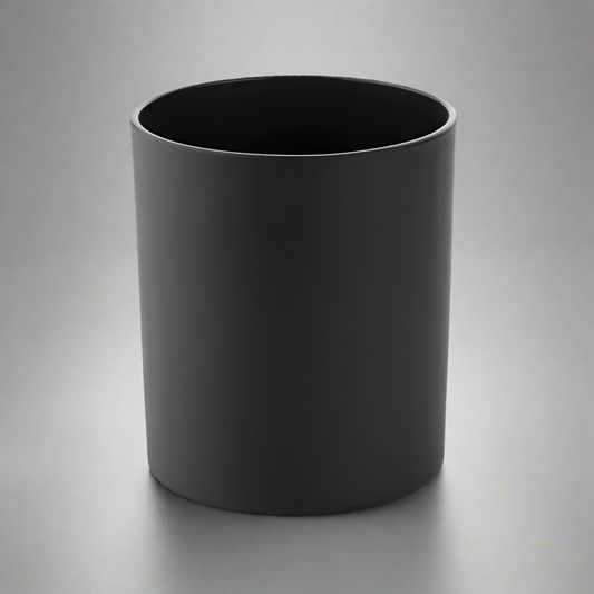 Candle Jar - Matt Black Classic Italian Glass 30cl